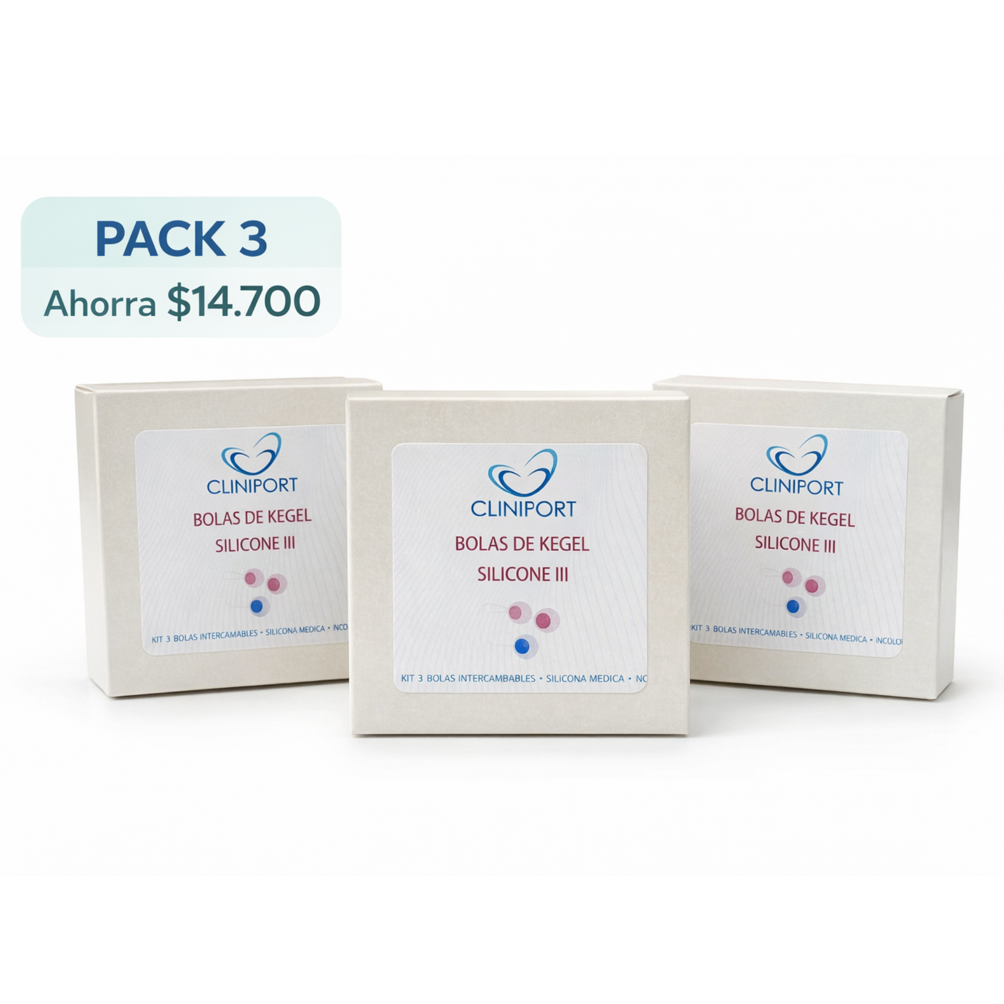Bolas de Kegel Silicone III – Pack Ahorro (1, 3 o 5 Cajas)