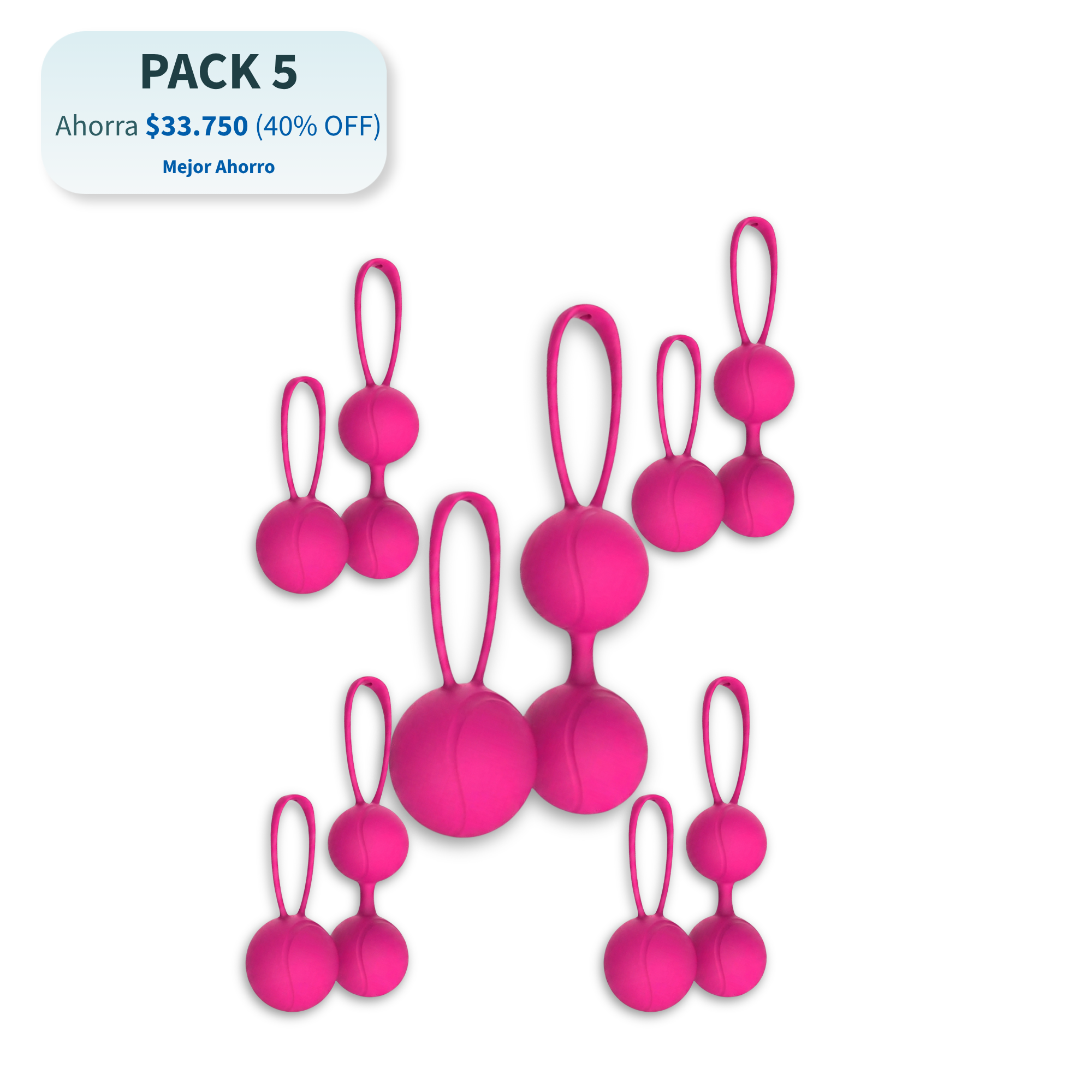 Bolas de Kegel Silicone IV– Pack Ahorro (1, 3 o 5 Cajas)