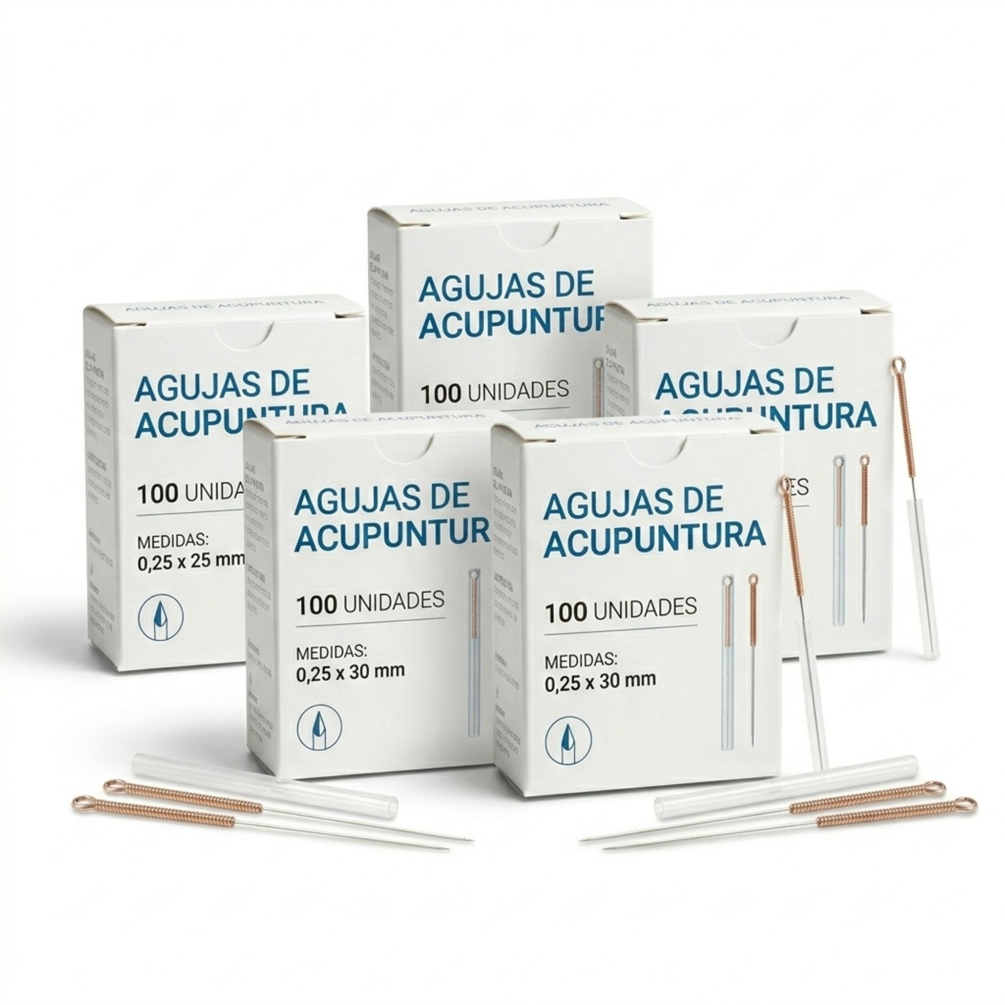 Aguja Acupuntura 0,30*30 mm