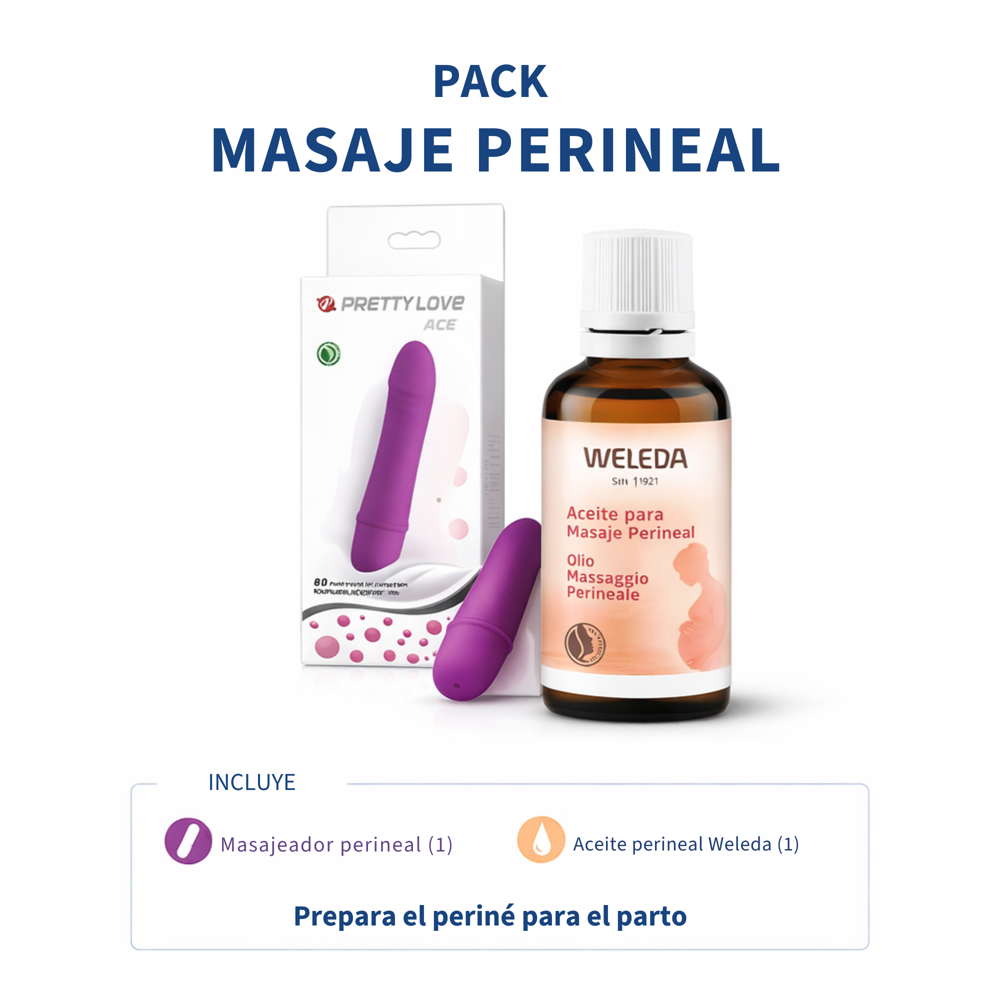 Masajeador Perineal + Aceite Masaje Perineal