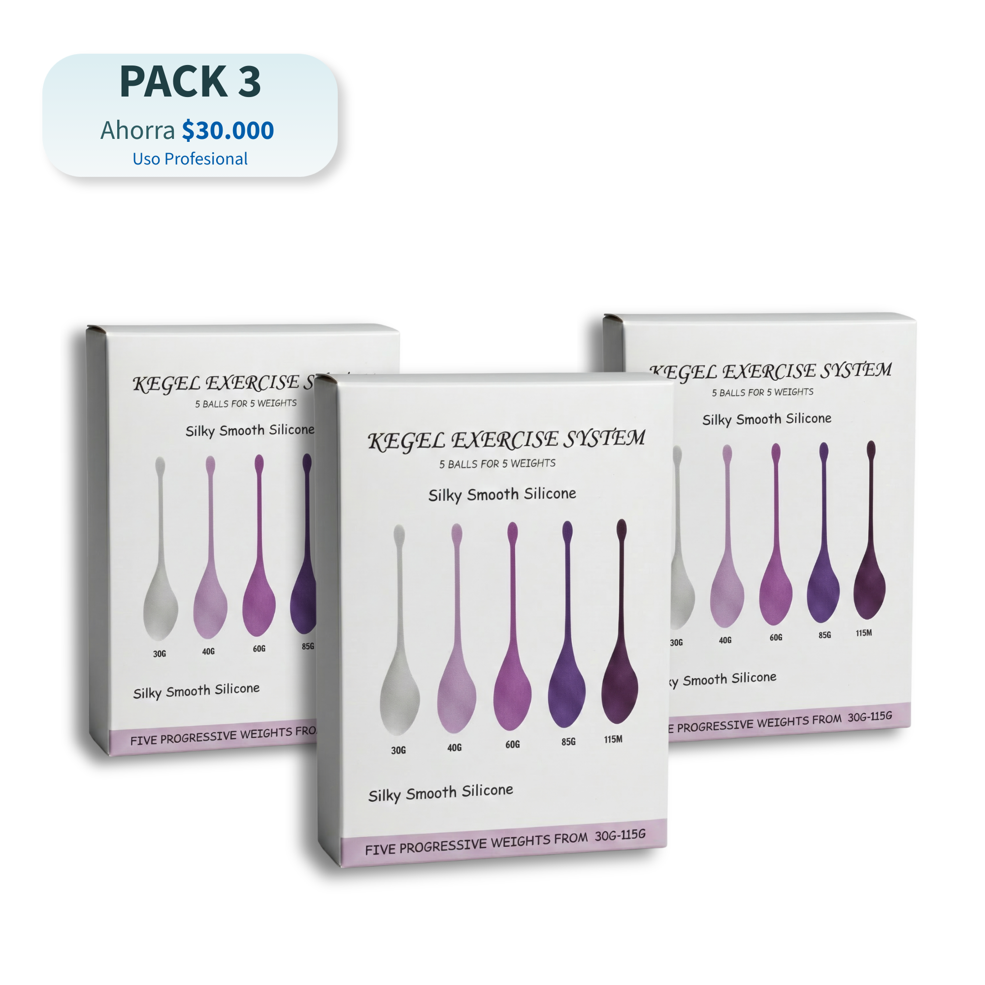 Set Conos Vaginales – Pack Ahorro (1, 3 o 5 Cajas)